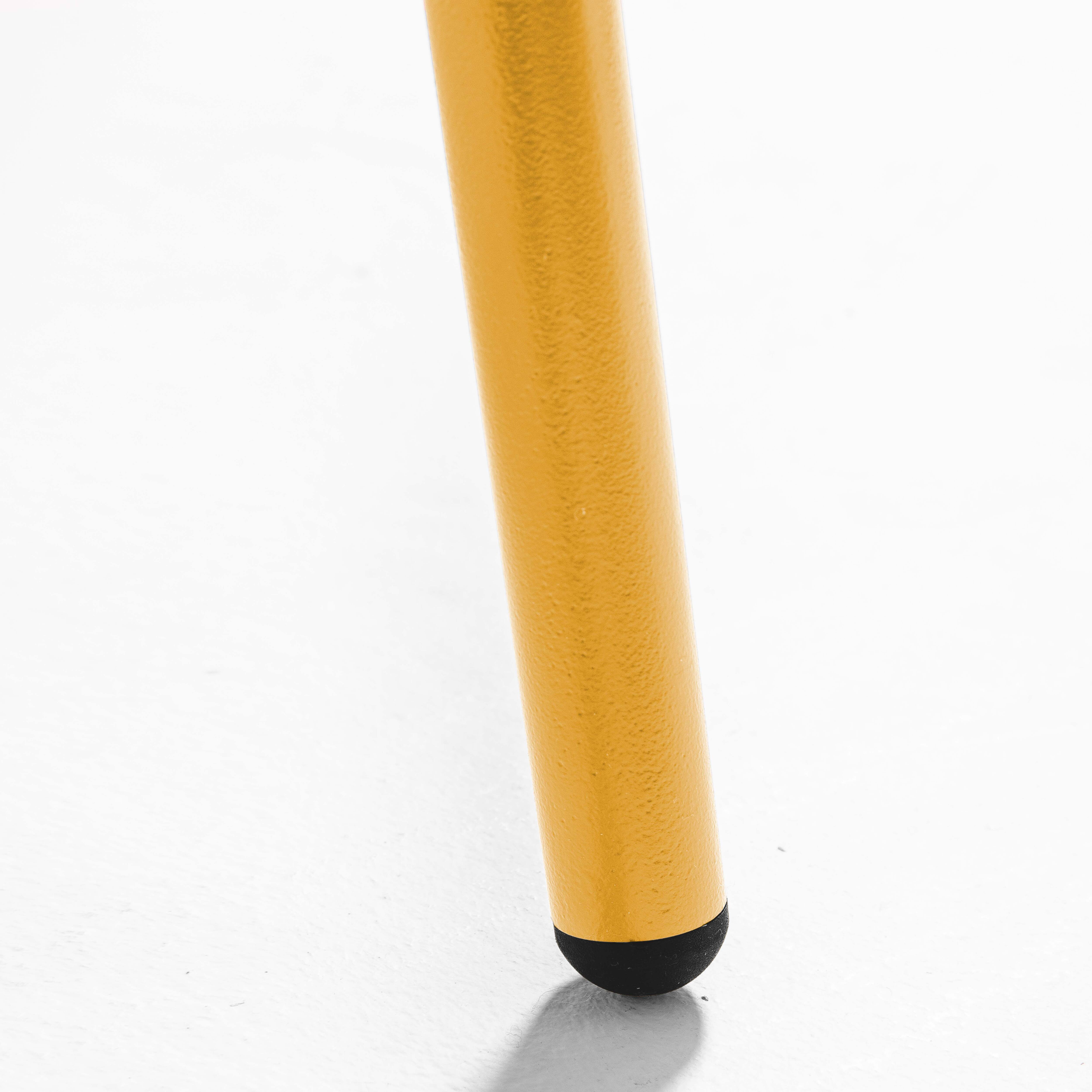 Table basse de jardin acier jaune 90 x 50 cm , Palavas - Oviala - 5