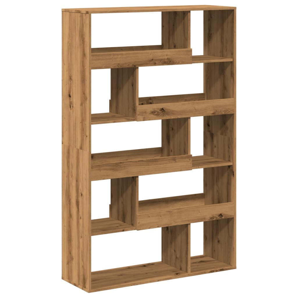 Bibliothèque pour Séjour en Bois Marron H. 33 x l. 100 x P. 33 cm - 6