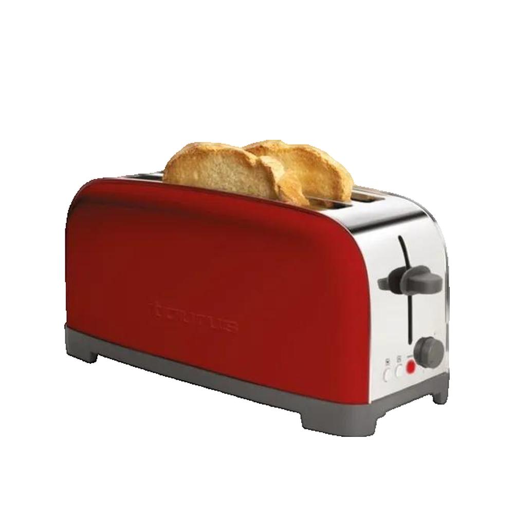 MediaMarkt Taurus Tostadora, Vintage Red, 1400 W, Funciones De: Cancelar, Descongelar, Recalentar, 2 Ranuras Extralargas, Rojo - Imagen 4