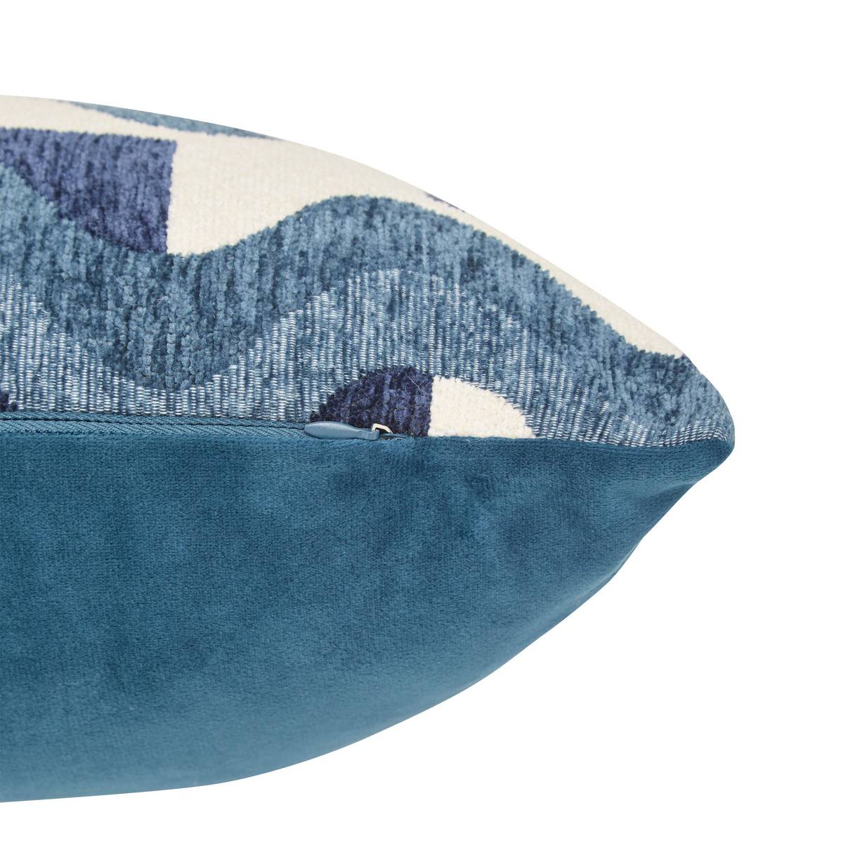 Coussin Floe bleu egéen 58x38cm - Atmosphera créateur d'intérieur - 4