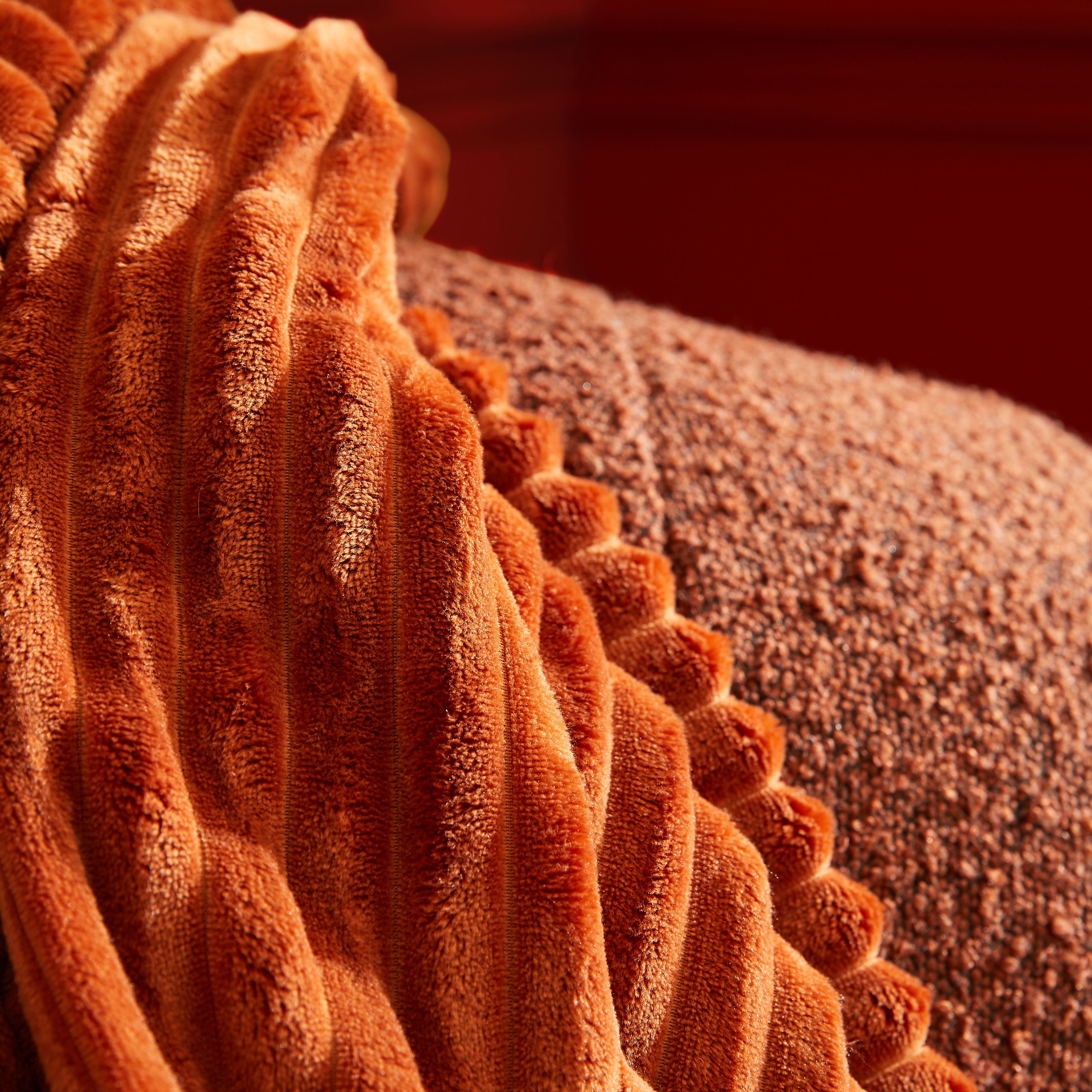 Pled Lena, pomarańczowy, szer. 130 x dł. 170 cm INSPIRE - 3