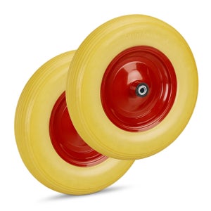 400-8 16" Ruota Carriola Pesante, Pneumatico 6 Strati, Cuscinetti A Sfera 25 Mm - Foto 10