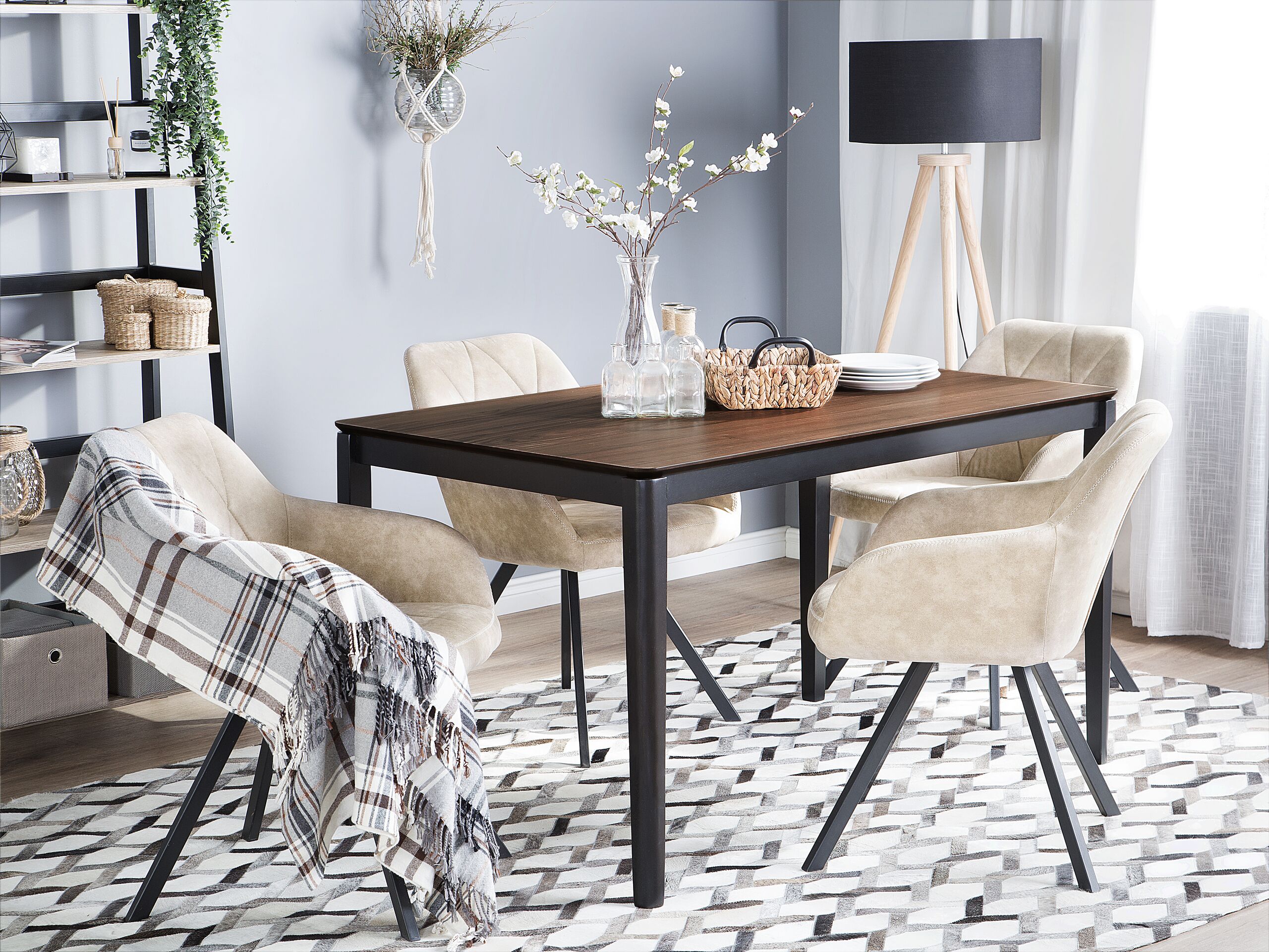 Tavolo da pranzo CEDAR Noce scuro 135 cm 80 cm - 2