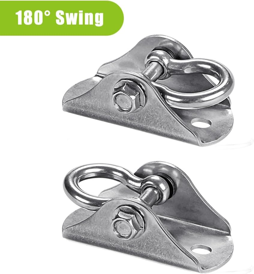 (2 pièces) Kit de quincaillerie de suspension robuste pour balançoire, adapté aux sièges de balançoire de jardin, aux chaises suspendues, etc. - 5