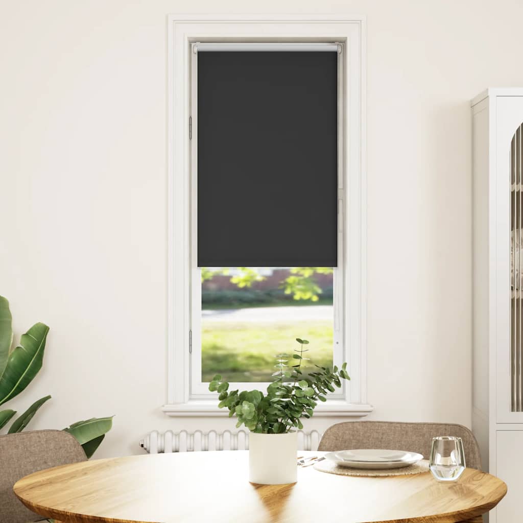 Roleta zaciemniająca czarny 40x175 cm Szerokość tkaniny 35,7 cm vidaXL