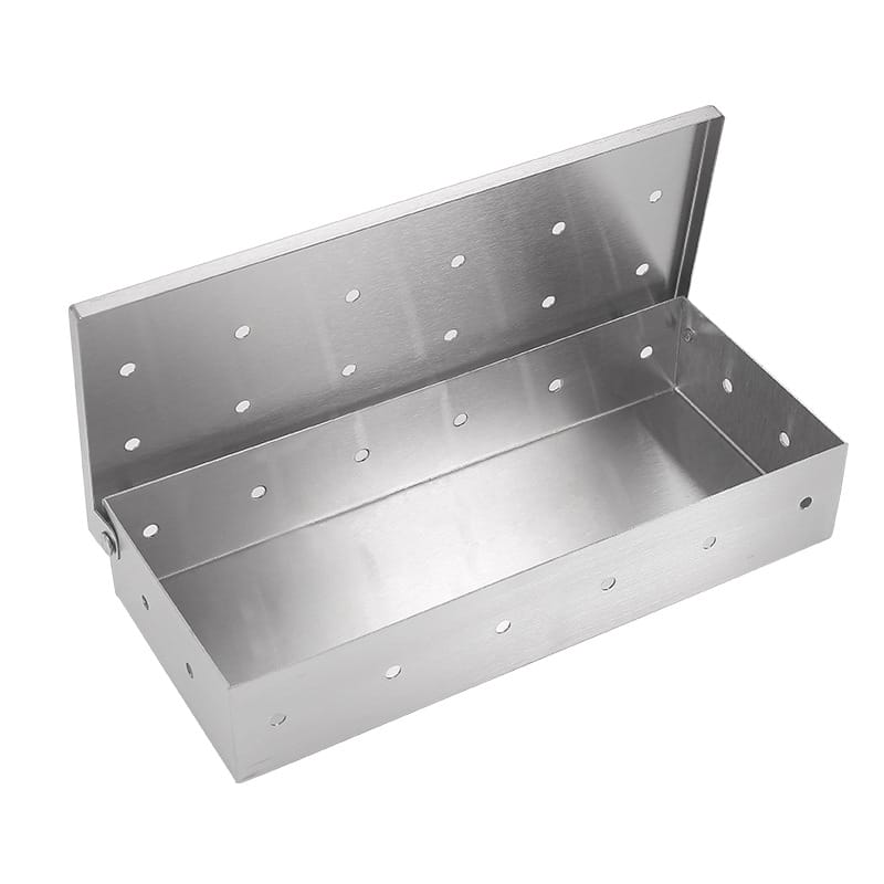 Scatola Per Affumicatura In Acciaio Inox - 22.3x9.7x4.3cm, Per Barbecue - Foto 4