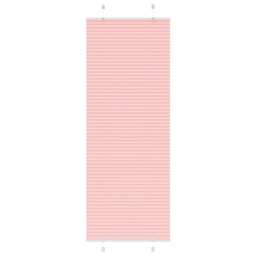 Roleta plisowana różowa 70x200 cm Szerokość tkaniny 69,4 cm vidaXL