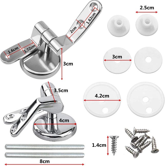 Charniere Abattant, Fixations Remplacement WC Charnière WC Fixations Charnières de Siège de Charniere Abattant, Fixations Remplacement WC Charnière WC Fixations Charnières de Siège de