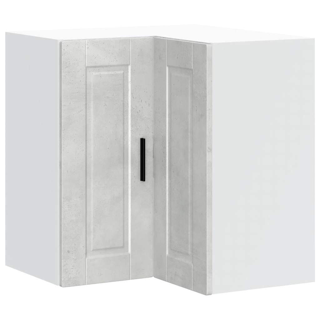 Mueble alto esquinero de cocina - módulo cocina porto madera contrachapada gris cemento