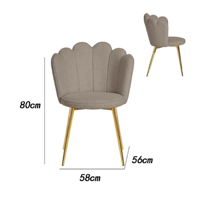 Sedia Scrivania Poltrona In Velluto Imbottita Con Schienale A