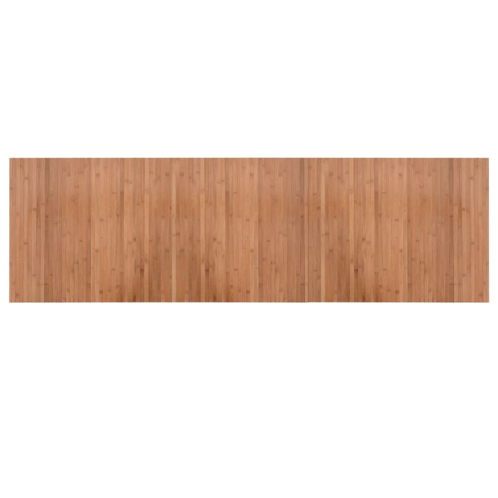 Tapis rectangulaire naturel 60x200 bambou - 2