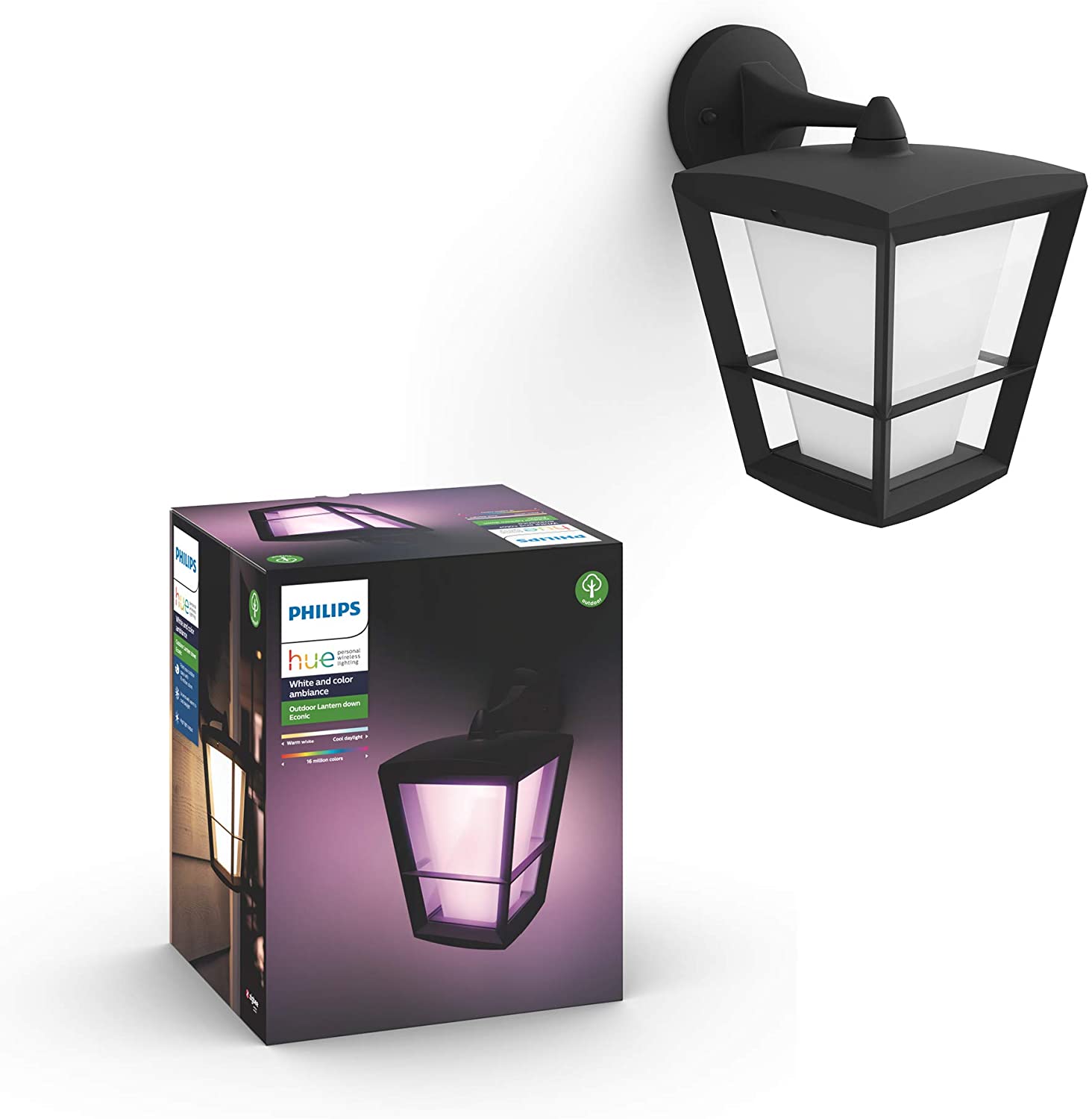L 190 S Lanterne Noir U2013 Luminaire Extérieur À Détecteur De L 190 S Lanterne Noir U2013 Luminaire Extérieur À Détecteur De