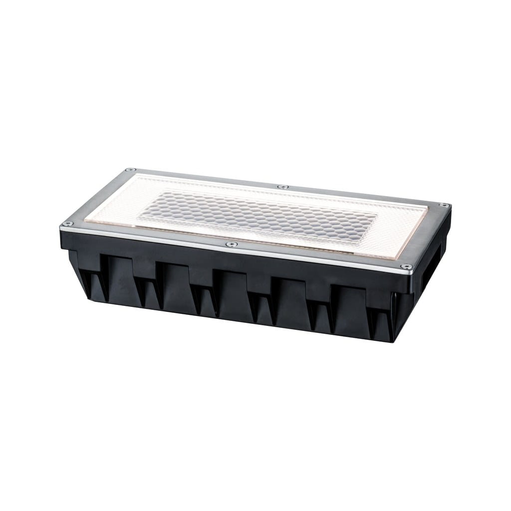 Lampa gruntowa najazdowa solarna LED Solar srebrna 0,6W 2700K 8lm metal wym:5,1x20x10cm IP67 Paulmann