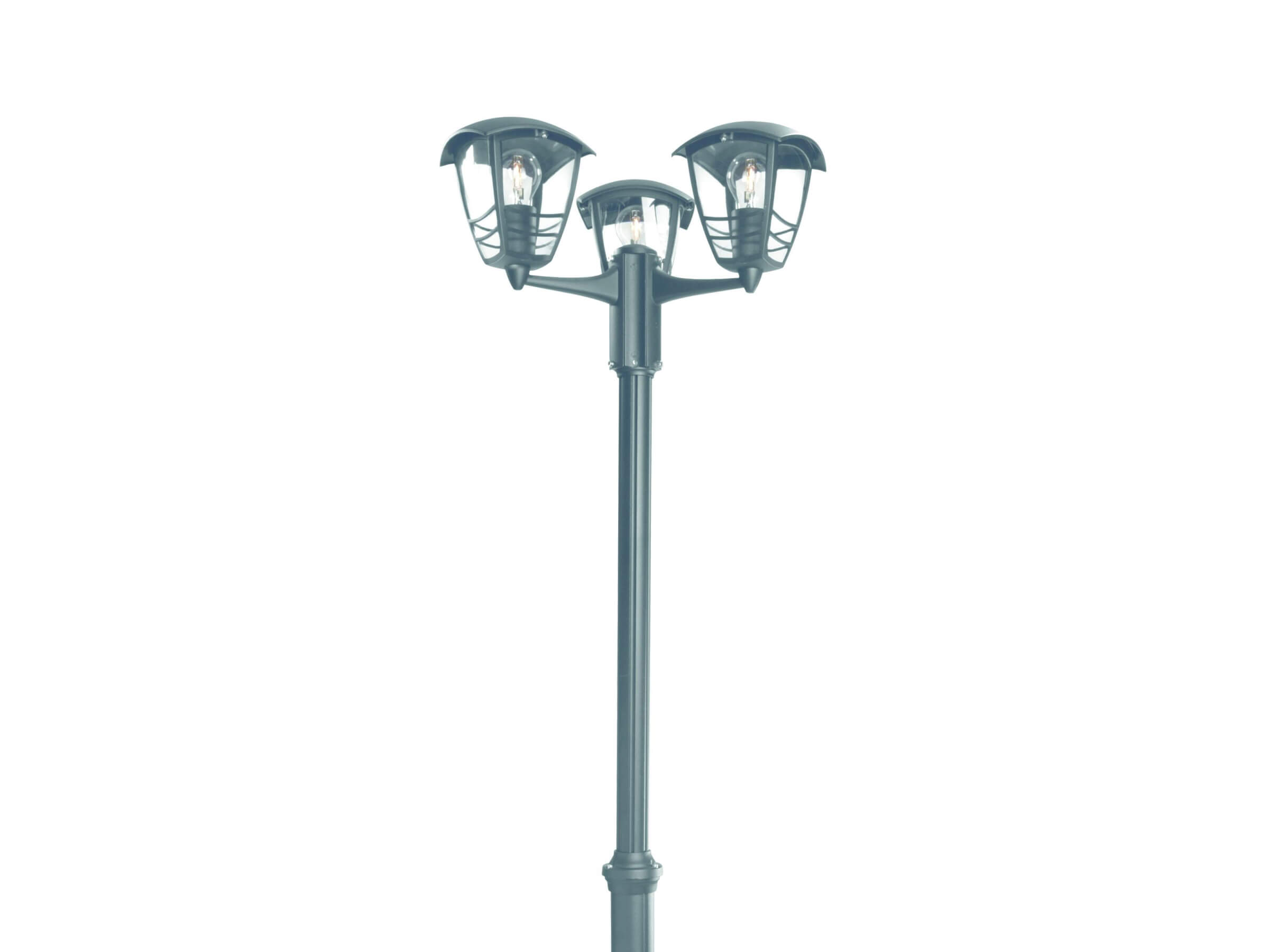 Lampa Ogrodowa Zewnętrzna Słupek 184cm Latarnia 3x E27 IP44 Czarna Creek Philips - 4