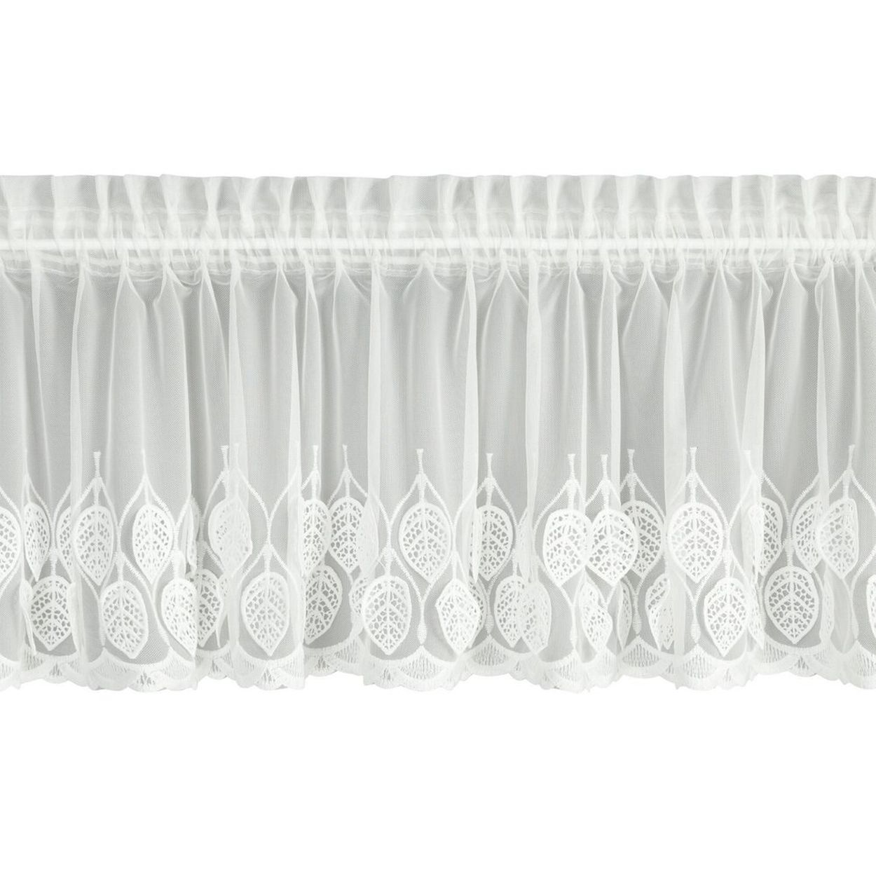 Zazdrostka Firanka NIRA Eurofirany woal biała przelotki 40x150 cm 1 szt.