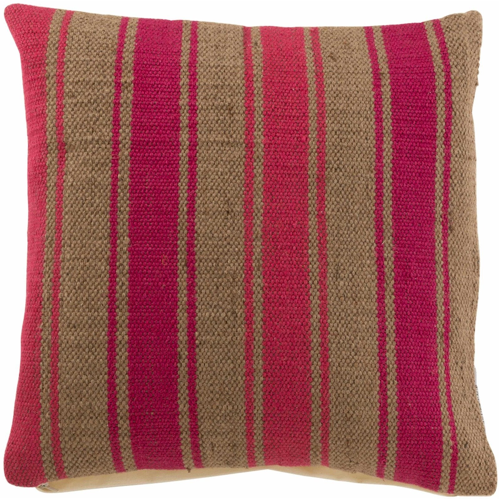 Coussin Allensville en Toile de jute 47,5 x 47,5 x 15 cm Orange ...