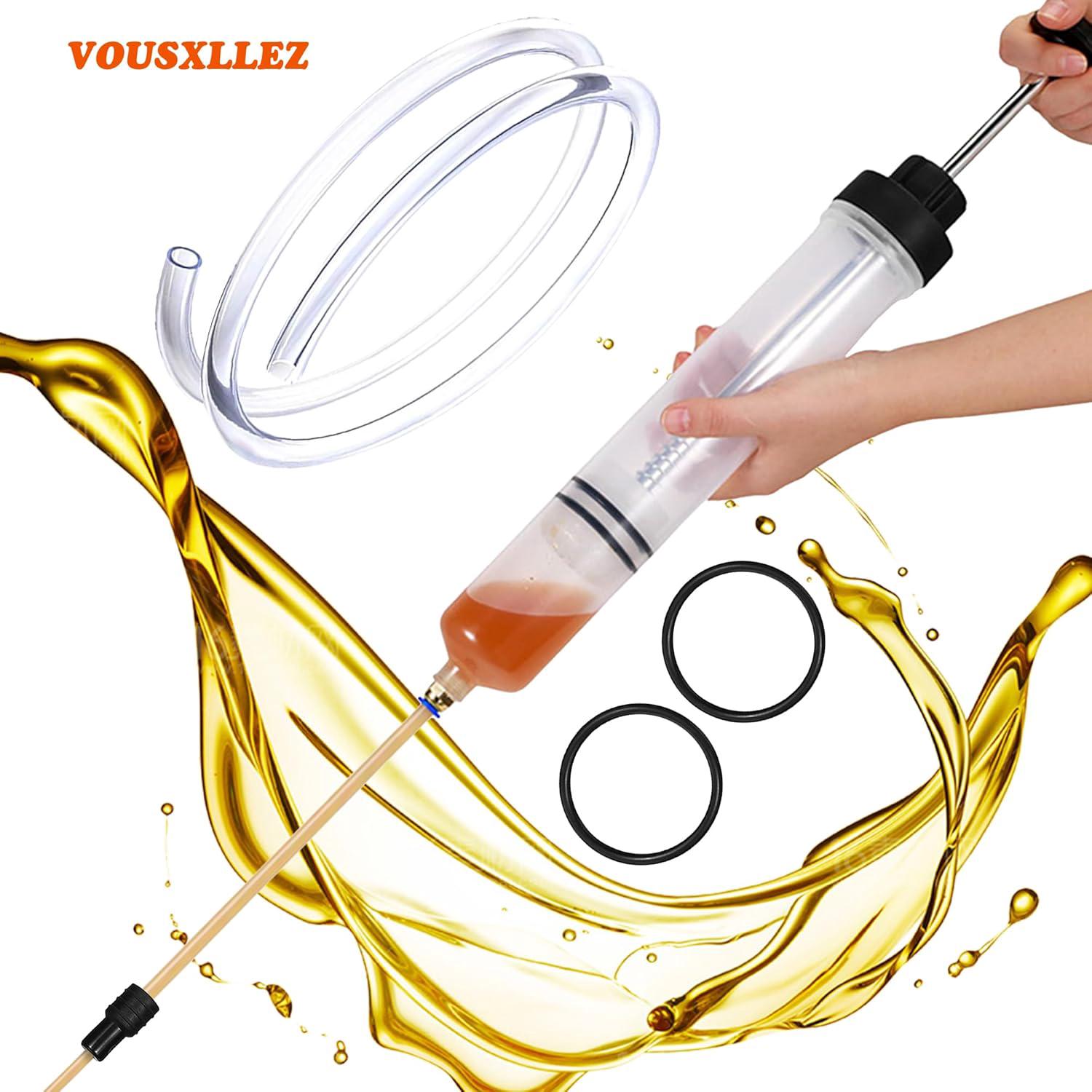 Pompa aspirazione olio motore manuale, 500ml, per carburante/liquidi - 6