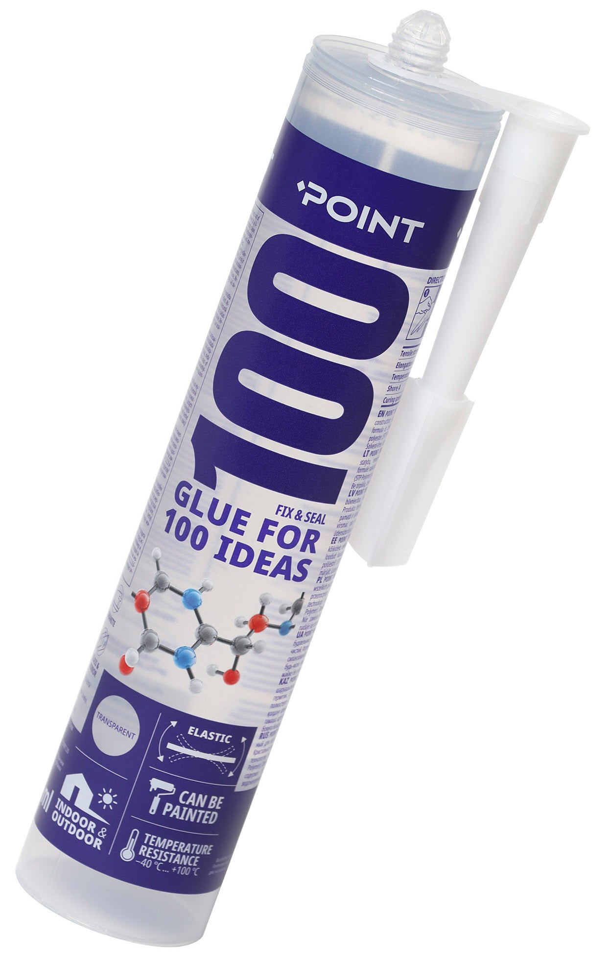 Colle transparente universelle POINT 100 MS Polymer, élastique — free download