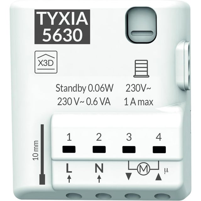TYXIA 5630 récepteur radio 230V volet roulant 1A (30 Nm)