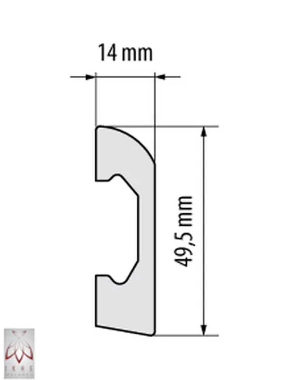 Plinthes 1 pièce / 2 mètres plinthe plinthe - blanc - matériau dur - décoration - mur - sol - plafond DP3 - 5