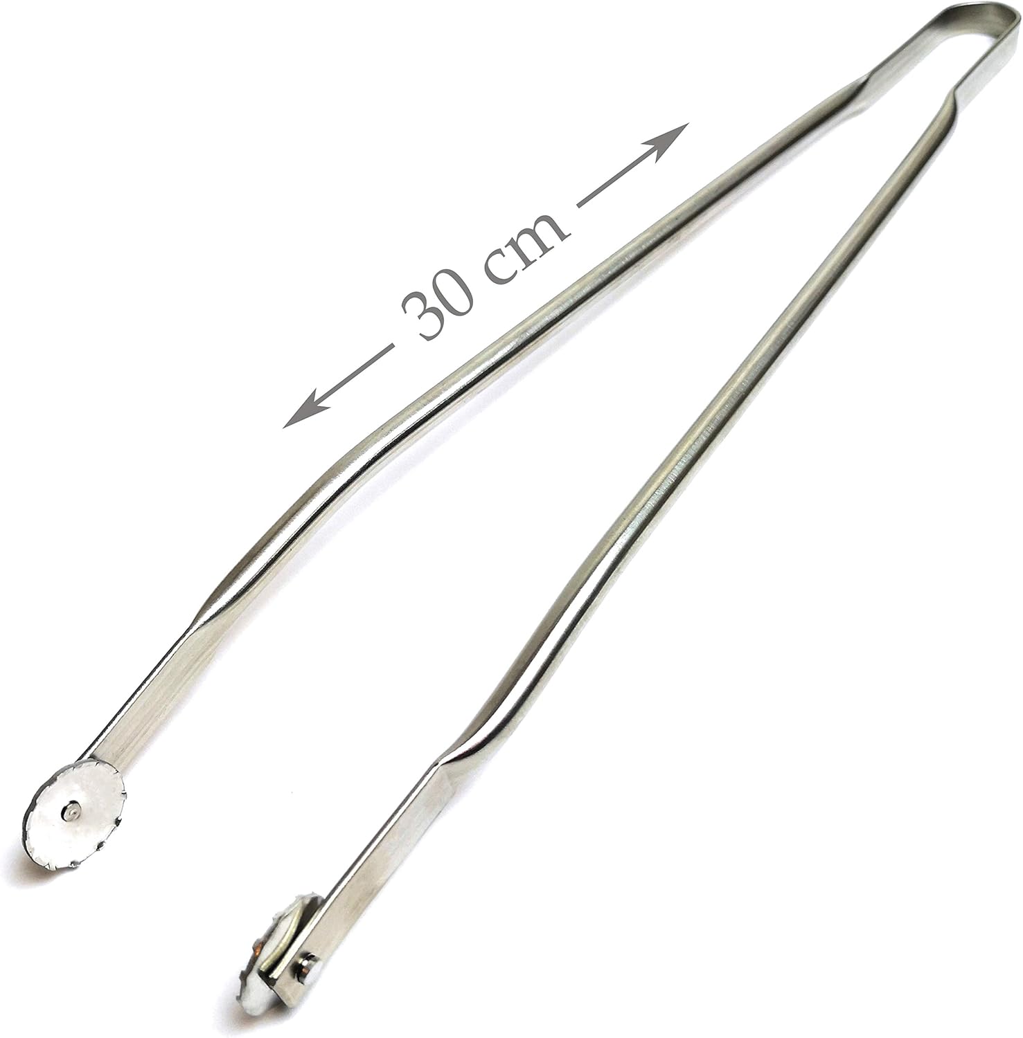 Pince Barbecue INOX à roulettes - 30cm - pour Cuisine, Barbecue et plancha - Qualité Professionnelle - Fabriqué en France - 2