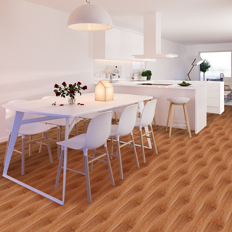 Suelo autoadhesivo de pvc color roble cálido,49 piezas,para modernizar grandes espacios como salones o cocinas