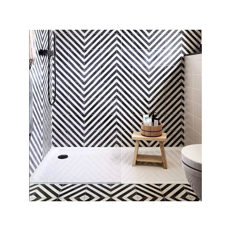 Carrelage sol / mur effet ciment anthracite 20x20 cm MAORI GOROKA GRAFITO(vendu par boite de 1m2) - 4