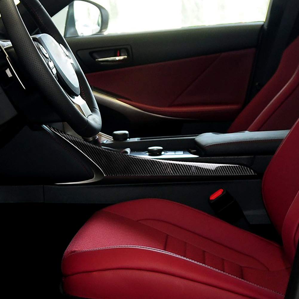 Rivestimento Console Centrale In Fibra Di Carbonio Per Land Rover Evoque 2012-2017 - 2 Pezzi