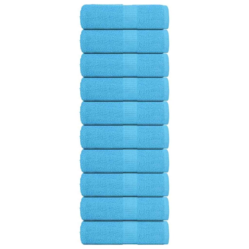 Ręczniki, FROGN, 10 szt., turkusowe, 30x30 cm, 360 g/m² vidaXL