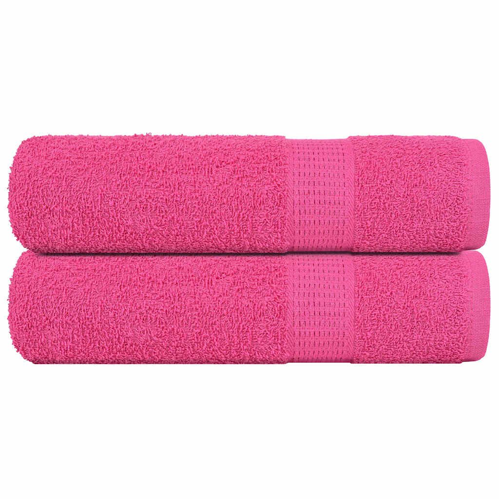 Toallas de ducha 2 piezas rosa 70x140 cm 360 g m2 100 algod n leroy