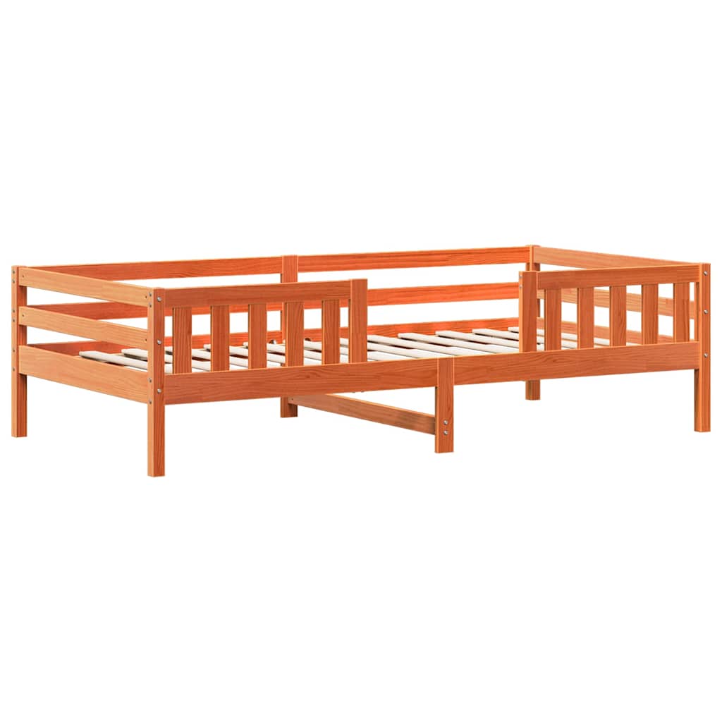 Łóżko Drewniane Rama Łóżka Sofa Brązowe Do Sypialni Pokoju 75x190 cm