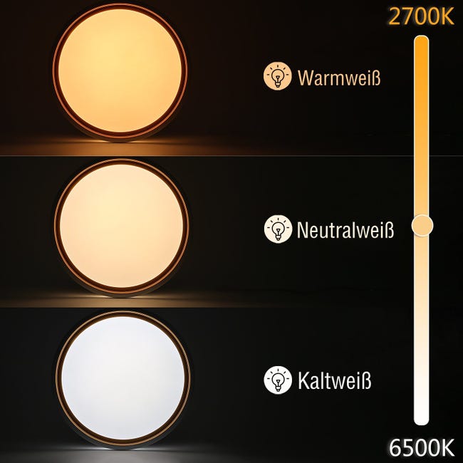Plafoniera Bluetooth Con Luce Dimmerabile E Altoparlante - 24W RGB - Design Moderno In Oro Champagne - Foto 4