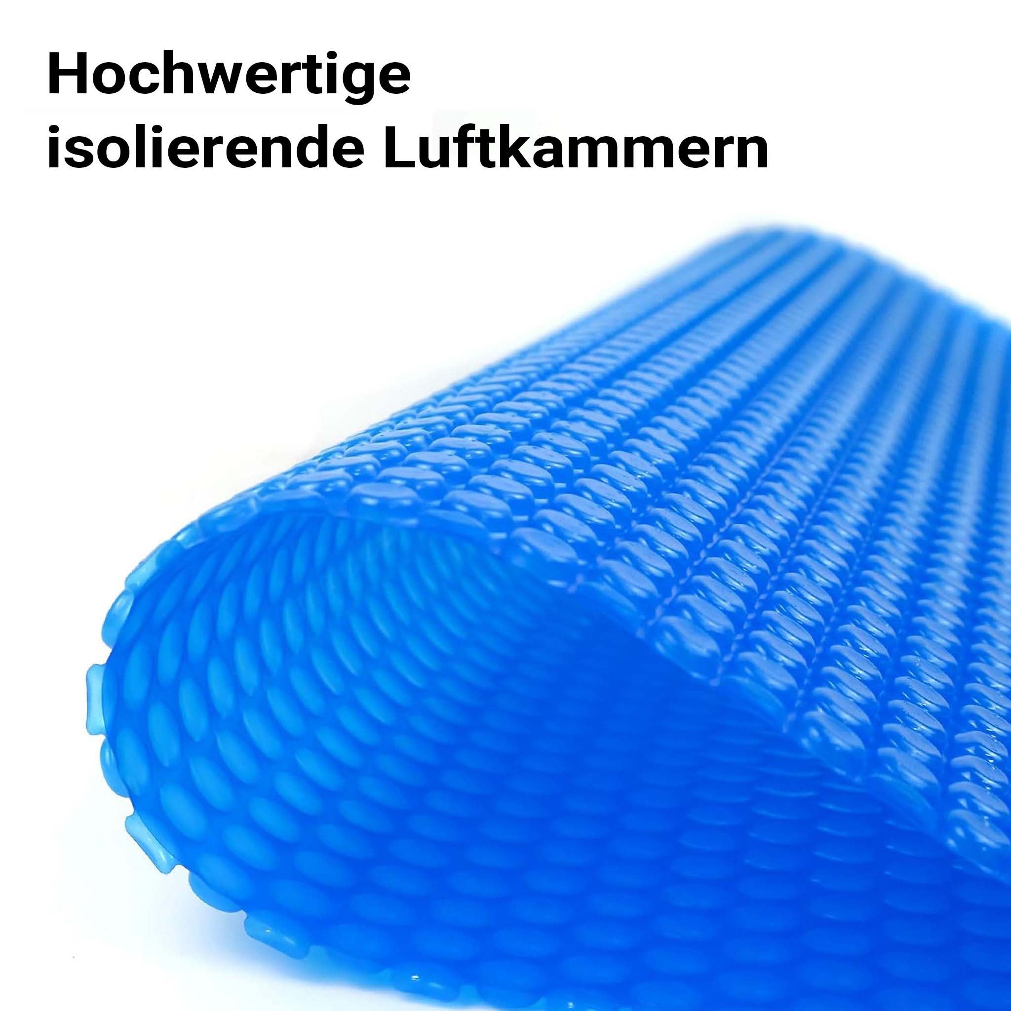 Cubierta solar piscina Azul Rectangular 4x6m Lona térmica protectora 120µ - 8