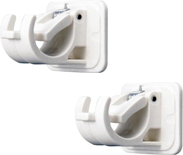 Lot De 10 Crochets Support De Tringle à Rideau Auto-AdhéSif, Pas De Supports De Crochet De Draperie De Forage,pour Serviettes, Rideaux, Manteaux