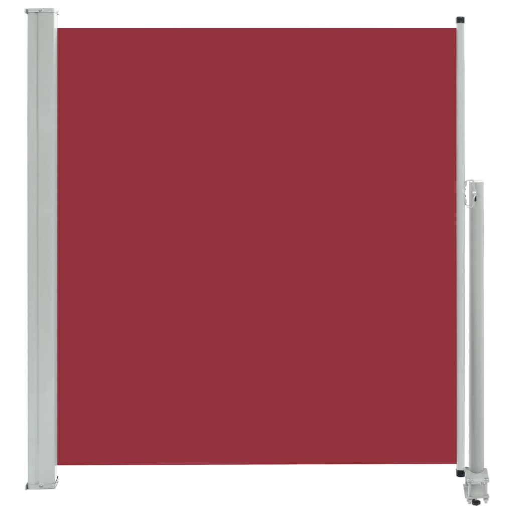 Toldo parasol | toldo lateral retráctil de patio rojo 140x300 cm cfw310778