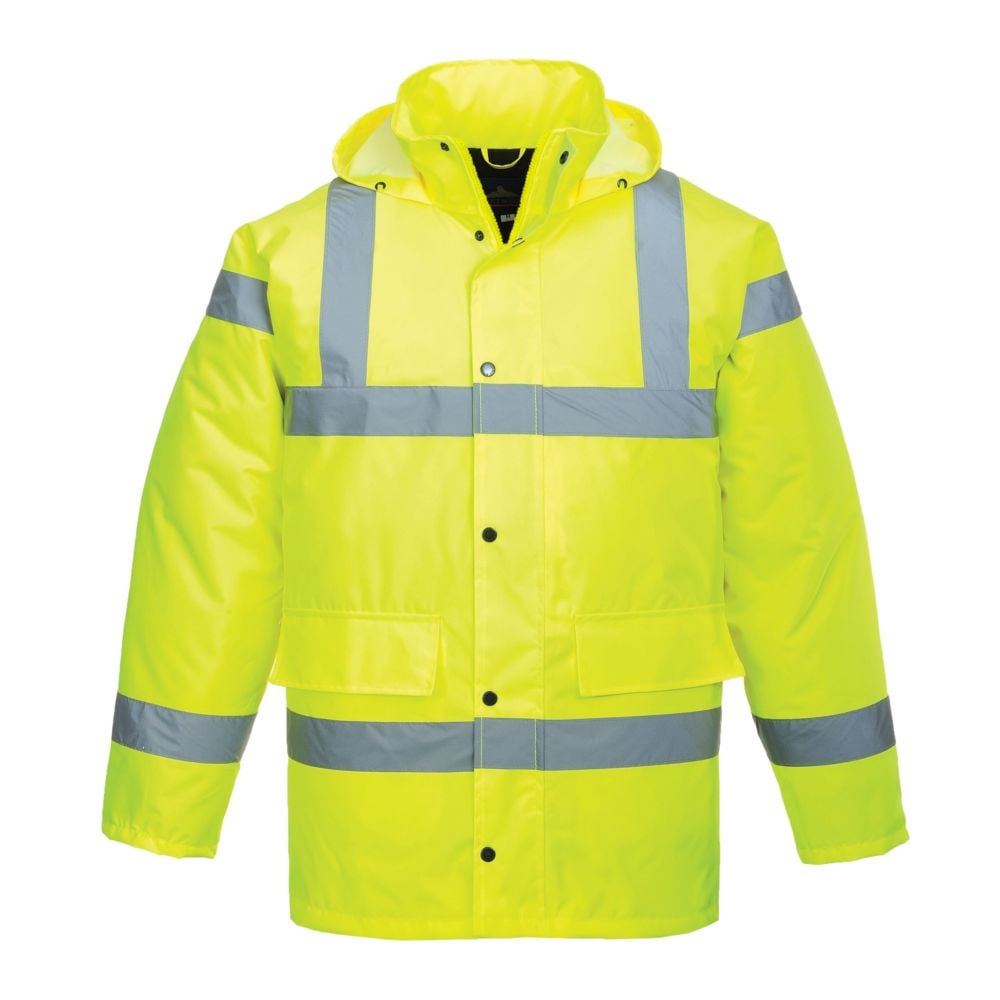 Parka haute visibilité matelassée Portwest traffic Jaune 7XL