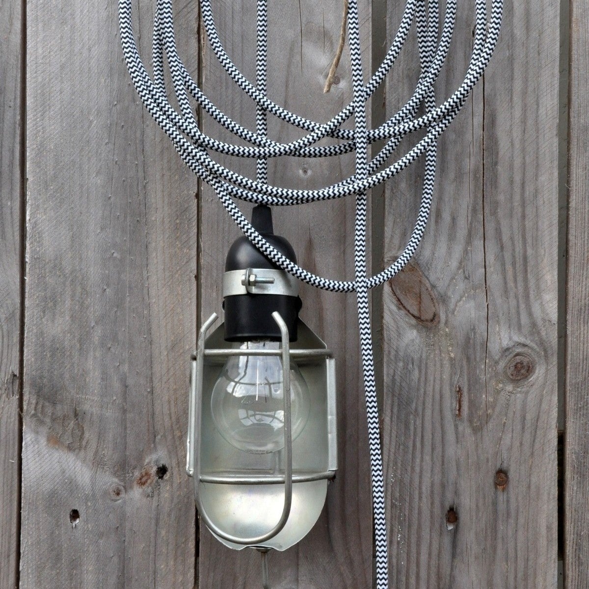 DRESS - Cable Textile Rond 3X0,75 1 mt TO112 BLANC/NOIR - 4