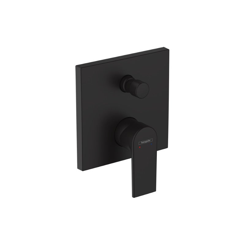 Hansgrohe Vernis Shape Pulsify Set de douche encastré tout en 1 avec douche de tête 300 XXL + Douchette 3 jets, noir mat - 4