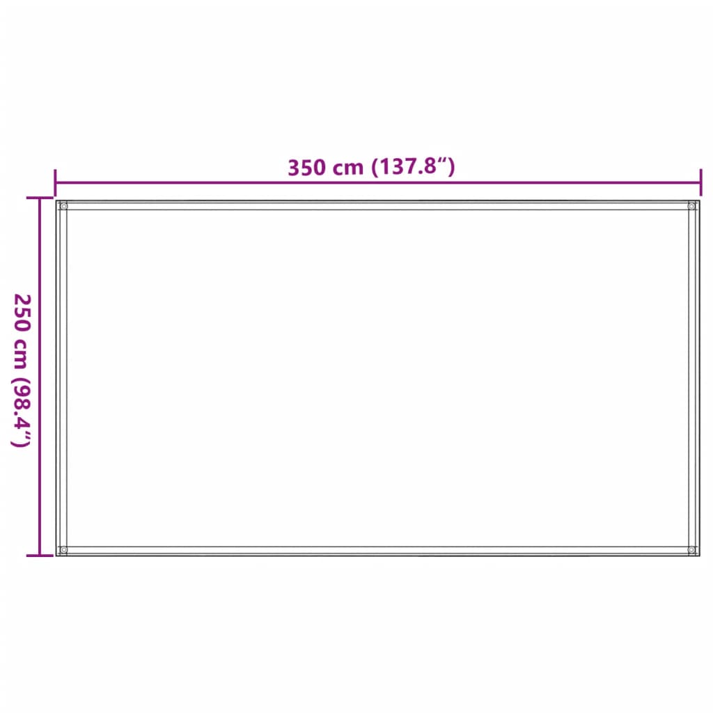 Maison Exclusive - Tapis de tente 250x350 cm Beige - 8