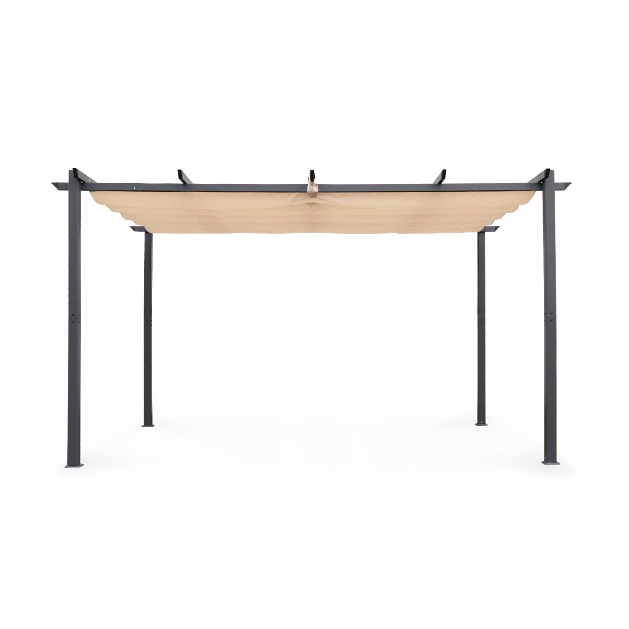 Pergola autoportante Beige en Aluminium 12.0 m² - 6