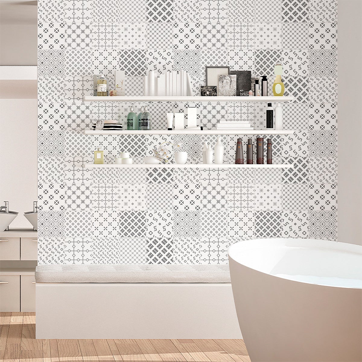 15 adesivo piastrelle scandinavo Tanyka - Sticker adesivo - adesivi murali - 15stickers15x15cm - 3