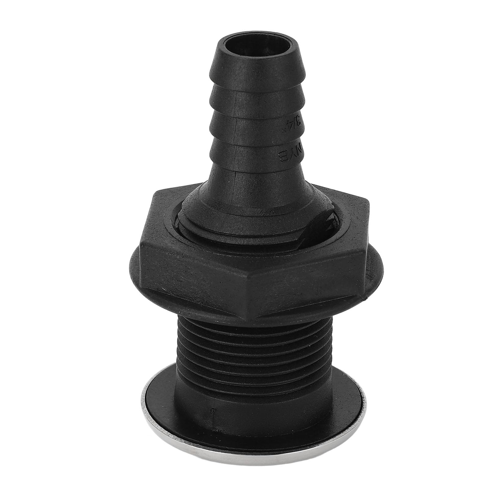Raccordo Passascafo Per Imbarcazioni 1-1/4 Pollici, Connettore Per Tubo Flessibile In Plastica Bianca, Accessorio Nautico