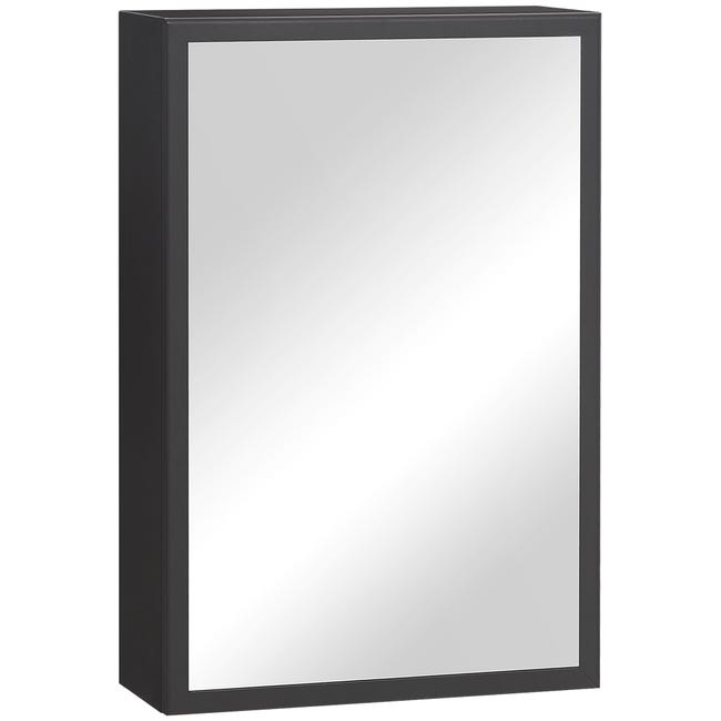 Armadietto bagno da parete 60x20x83 cm, 2 ante a specchio a doppio arco, ripiano a vista e porta asciugamani, metallo nero | Leroy Merlin Armadietto bagno da parete 60x20x83 cm, 2 ante a specchio a doppio arco, ripiano a vista e porta asciugamani, metallo nero | Leroy Merlin