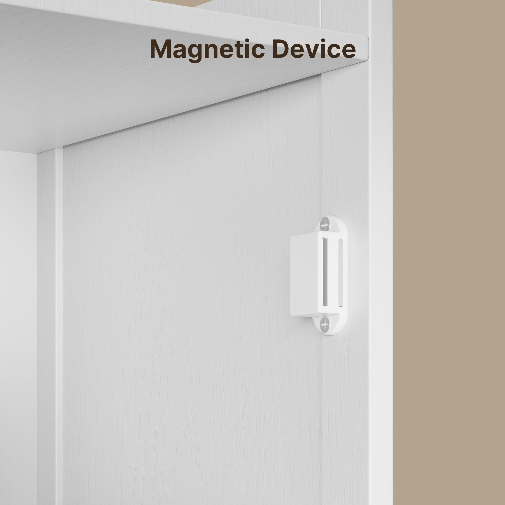 Armadio a colonna per bagno per stoccaggio a piedi con 1 porta, 1 compartimento, ripiano e 1 cesto per roba sporca Bealife - 6
