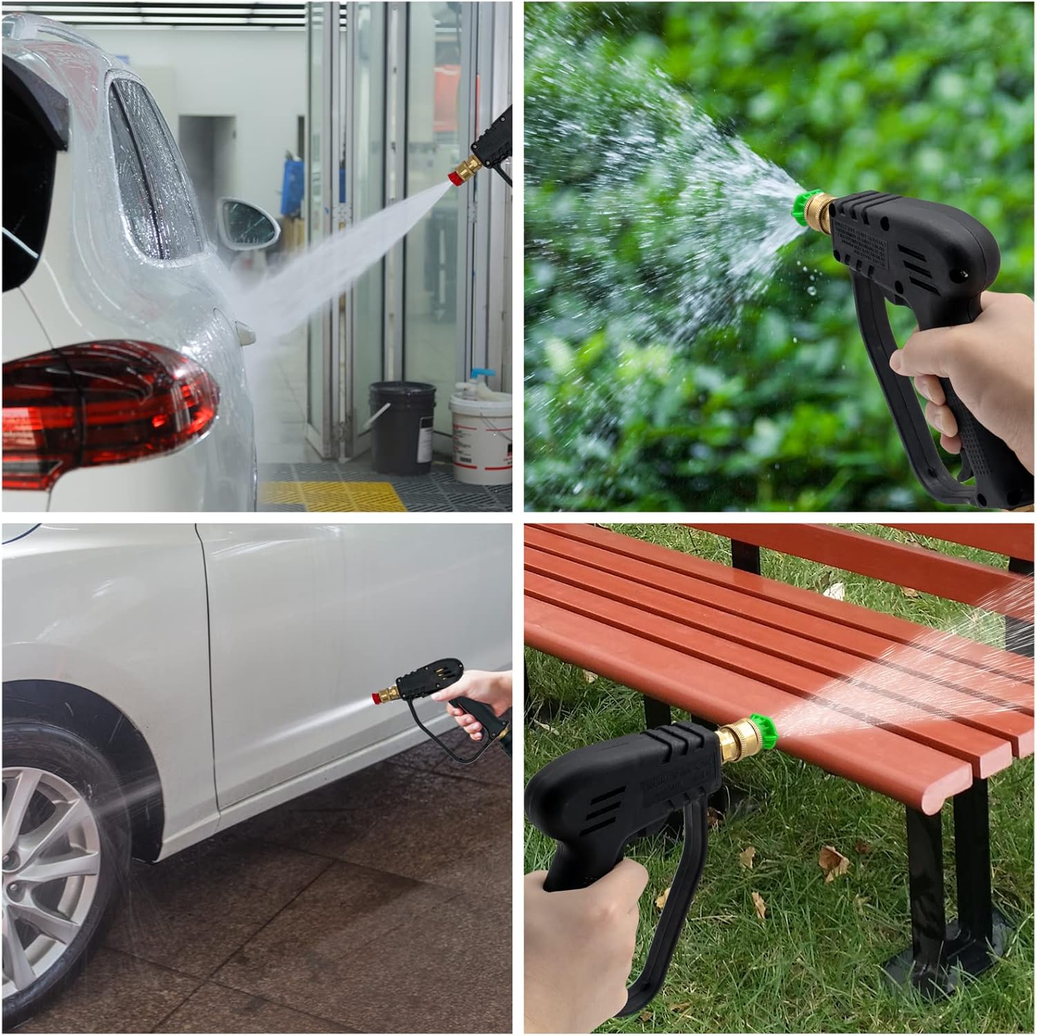 Pistolet do mycia samochodów pod wysokim ciśnieniem 4000 PSI z 5 końcówkami dyszy wodnej - 4