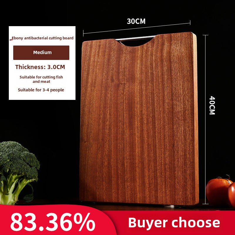 Leroy Merlin Tabla De Cortar Cocina ,Tabla De Cortar De Ébano Maciza, Doble Cara, Antibacteriana, Resistente Al Moho, Mediana, Cocina Carne 