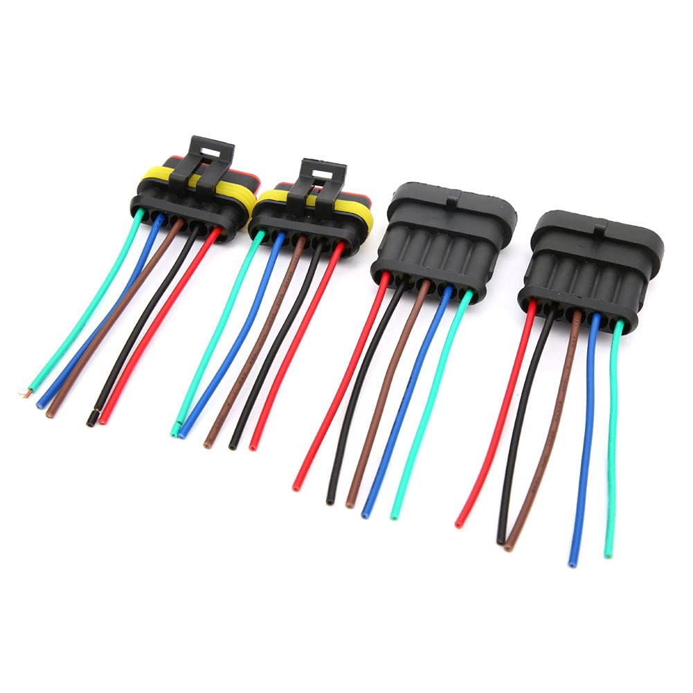 Lot De 2 Connecteurs lectriques tanches Pour Voiture 4 5 6 Broches lot-de-2-connecteurs-lectriques-tanches-pour-voiture-4-5-6-broches