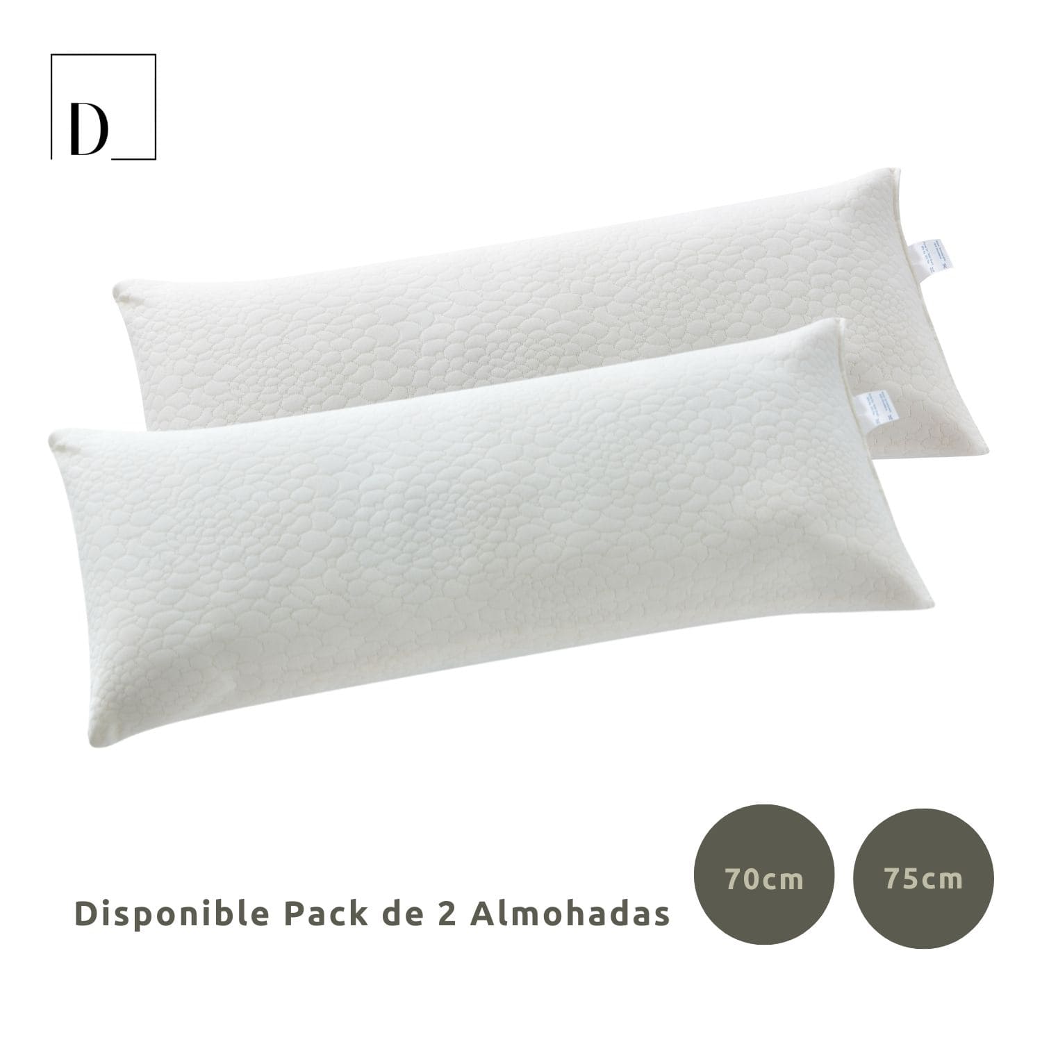 Almohada Viscoelástica Copos 105cm Donegal Collections - 6