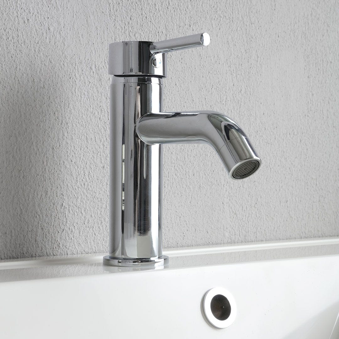 Meuble de salle de bains suspendu 120cm 2 tiroirs chêne naturel, lavabo et miroir 120x60 | Valentina - 5