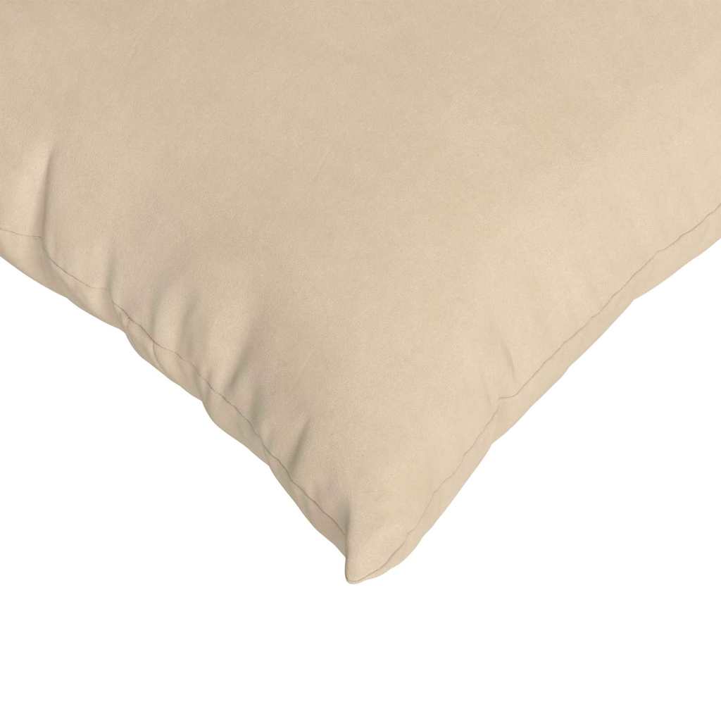vidaXL Coussins de canapé 2 pcs Crème 50 x 50 cm tissu - 7